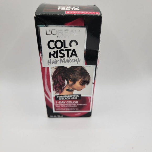 L'Oreal COLORISTA  Hair Makeup 1-Day Color for Tips & Strands, Raspberry10 - Picture 1 of 4